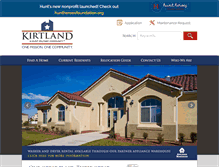 Tablet Screenshot of kirtlandfamilyhousing.com